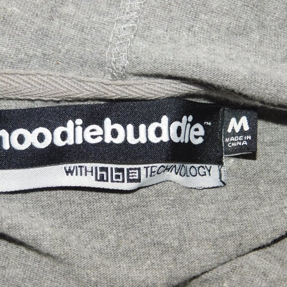 Hoodiebuddie Gray Hoodie Zip Up Size Medium - Picture 5 of 9